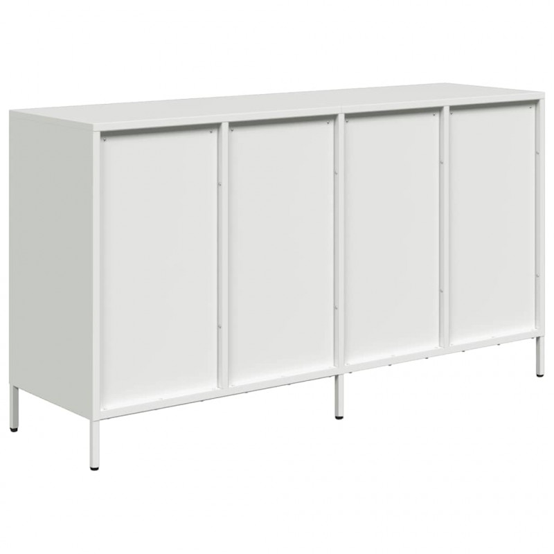 Szafka, biała, 135x39x73,5 cm, stal walcowana na zimno