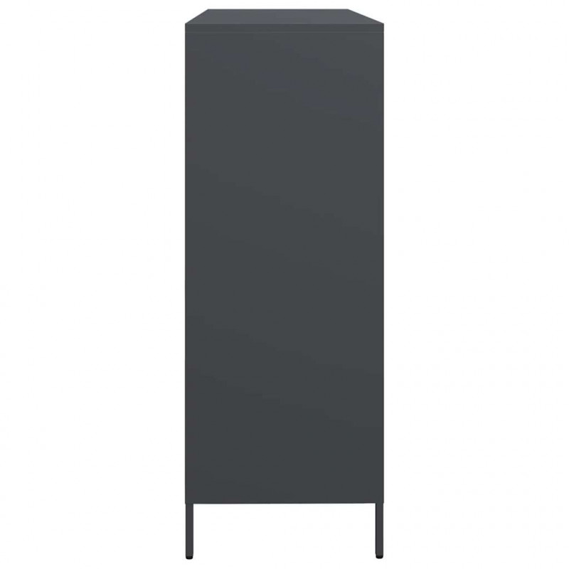 Szafka, antracytowa, 135x39x103,5 cm, stal walcowana na zimno