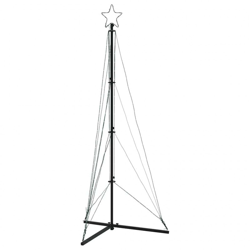 Choinka LED 363 diody LED Zimna biel 182 cm