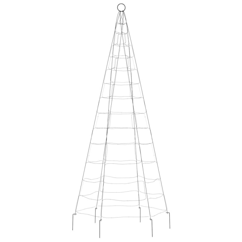 Choinka z lampek, na maszt, 200 niebieskich LED, 180 cm