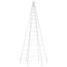 Choinka z lampek, na maszt, 200 niebieskich LED, 180 cm
