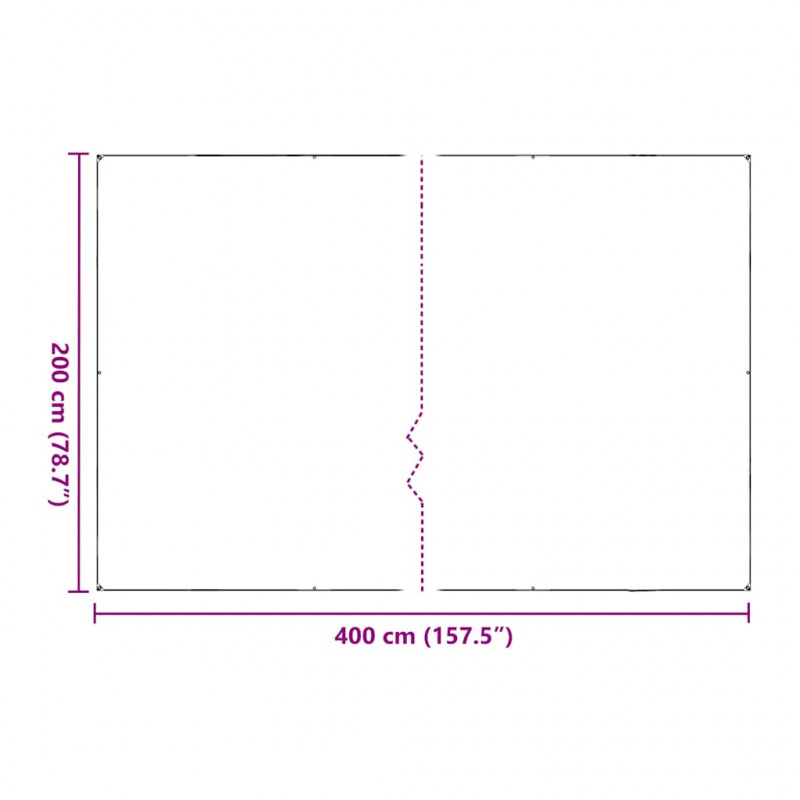Osłona roślin z oczkami 2x4 m Polietylen