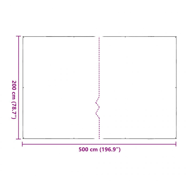 Osłona roślin z oczkami 2x5 m Polietylen