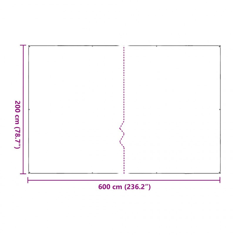 Osłona roślin z oczkami 2x6 m Polietylen