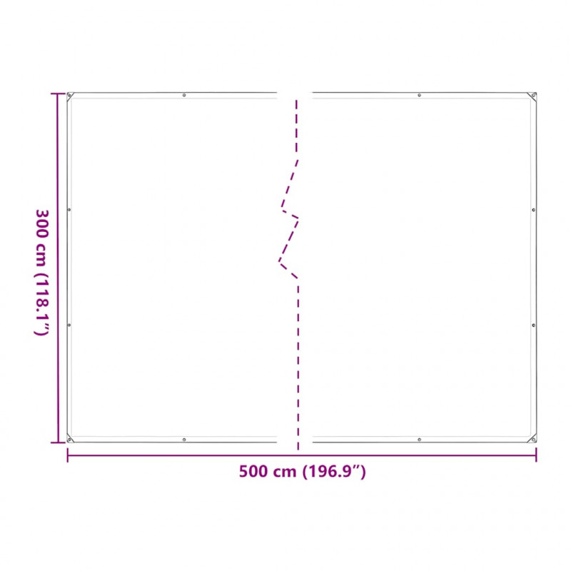 Osłona roślin z oczkami 3x5 m Polietylen