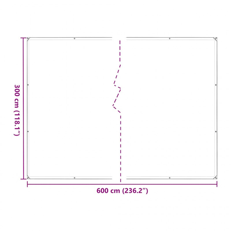 Osłona roślin z oczkami 3x6 m Polietylen