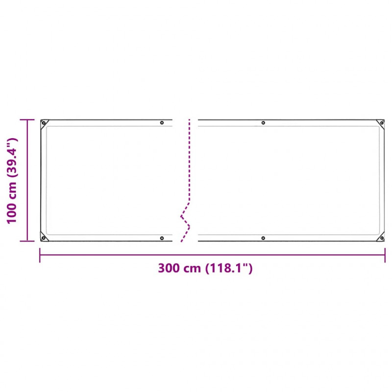 Osłona roślin z oczkami 1x3 m PVC
