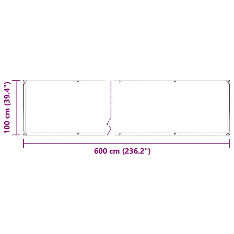 Osłona roślin z oczkami 1x6 m PVC