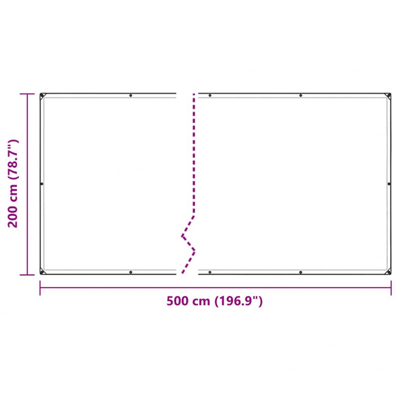 Osłona roślin z oczkami 2x5 m PVC