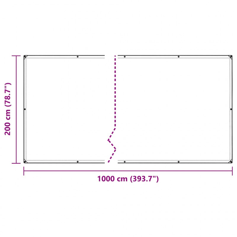 Osłona roślin z oczkami 2x10 m PVC