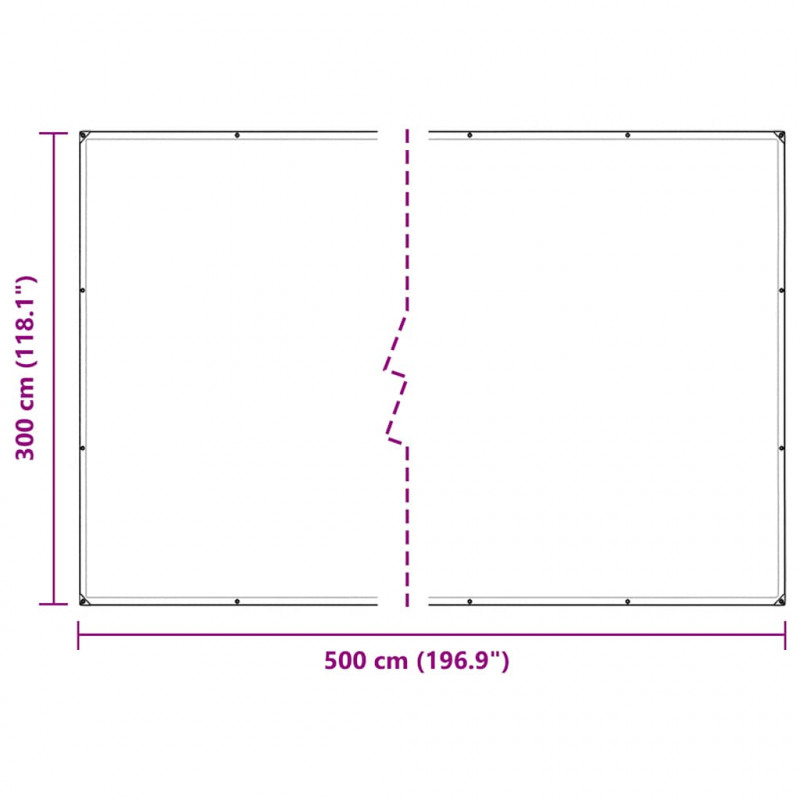 Osłona roślin z oczkami 3x5 m PVC