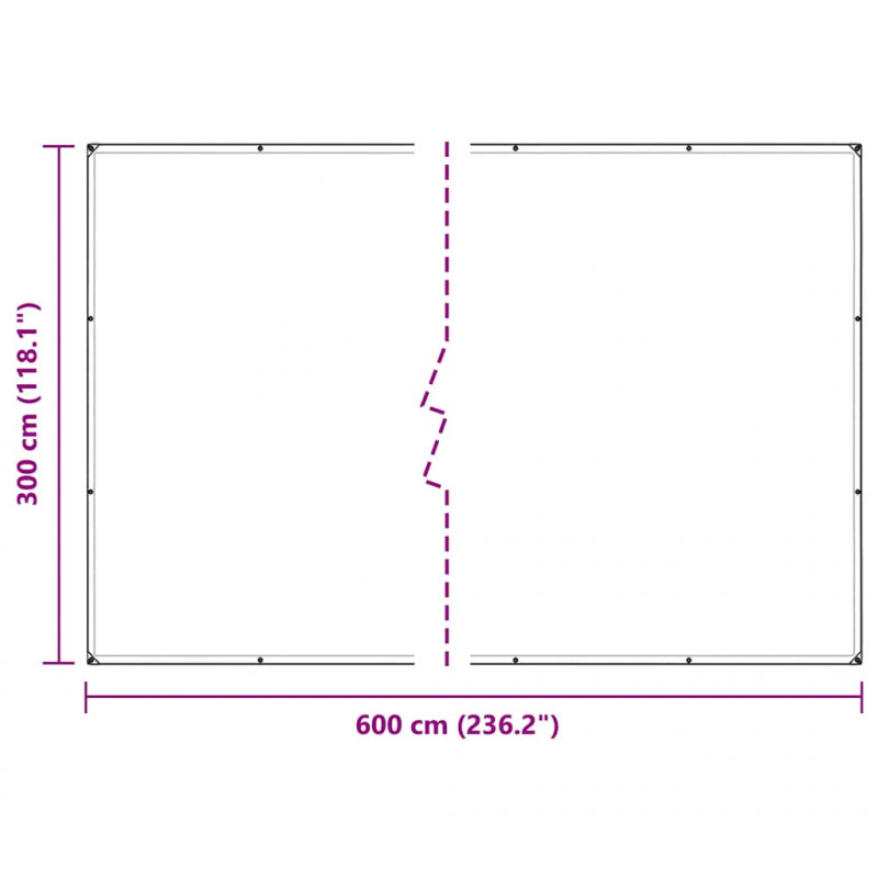 Osłona roślin z oczkami 3x6 m PVC