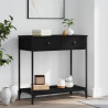 Stolik konsolowy, czarny, 75x34,5x75 cm