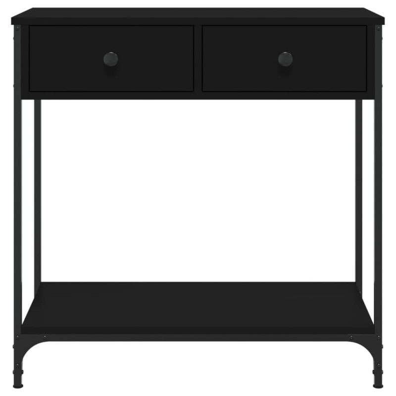 Stolik konsolowy, czarny, 75x34,5x75 cm