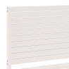 Dłuższe łóżko bez materaca, białe, 90x210 cm, lite drewno