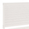 Dłuższe łóżko bez materaca, białe, 90x220 cm, lite drewno