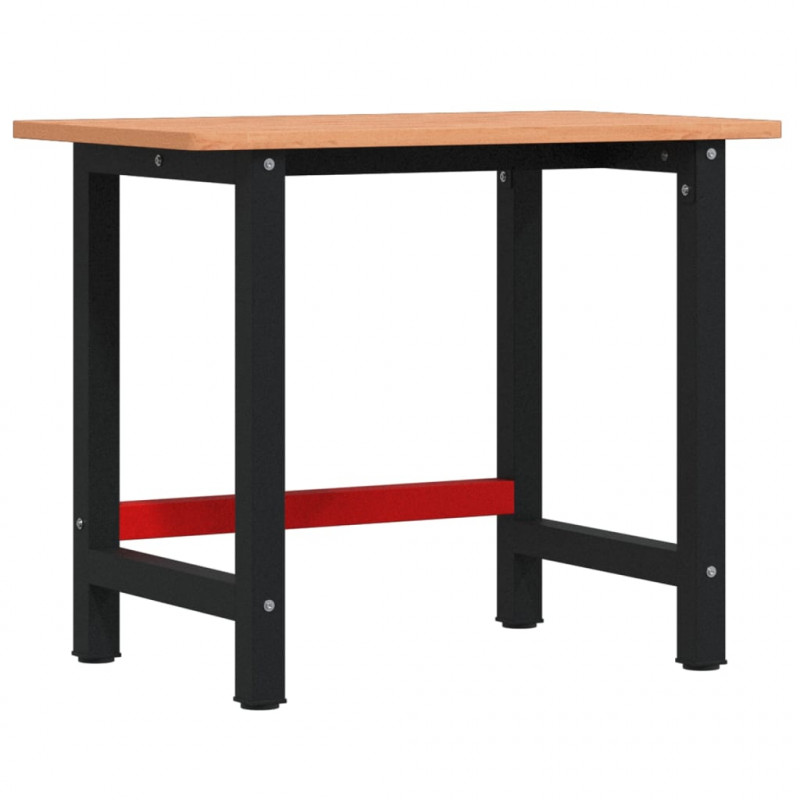Stolik roboczy, 100x60x81,5 cm, prostokątny, lite drewno bukowe