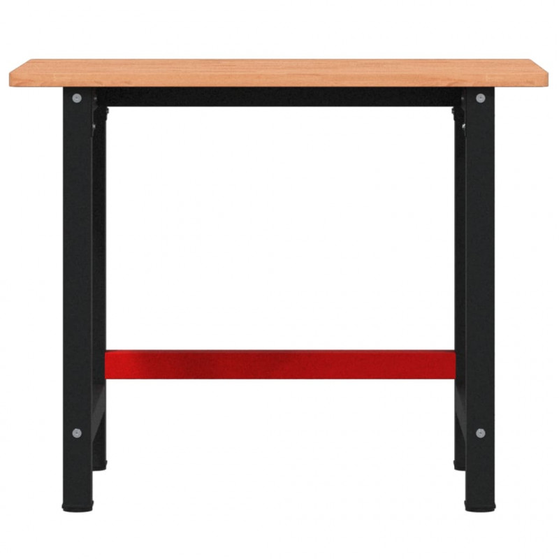 Stolik roboczy, 100x60x81,5 cm, prostokątny, lite drewno bukowe