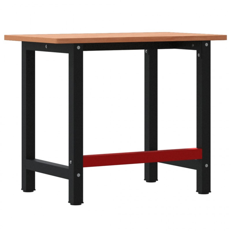 Stolik roboczy, 100x60x81,5 cm, prostokątny, lite drewno bukowe