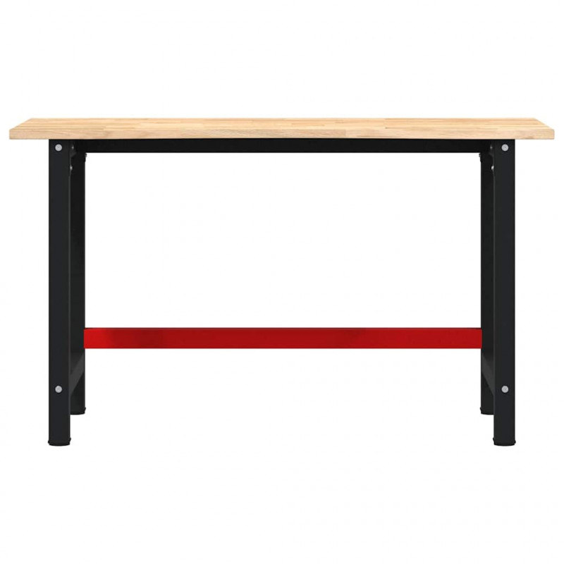 Stolik roboczy, 140x60x81,5 cm, lite drewno dębowe