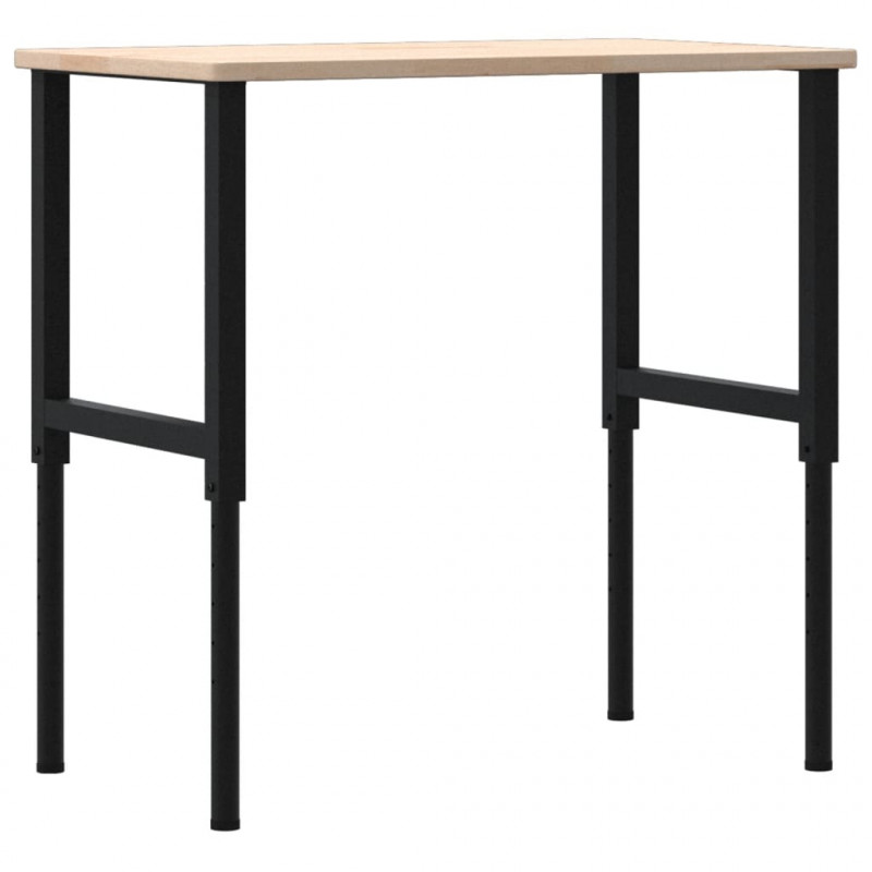 Stolik roboczy, 100x60x(71,5-98) cm, prostokątny, drewno dębowe