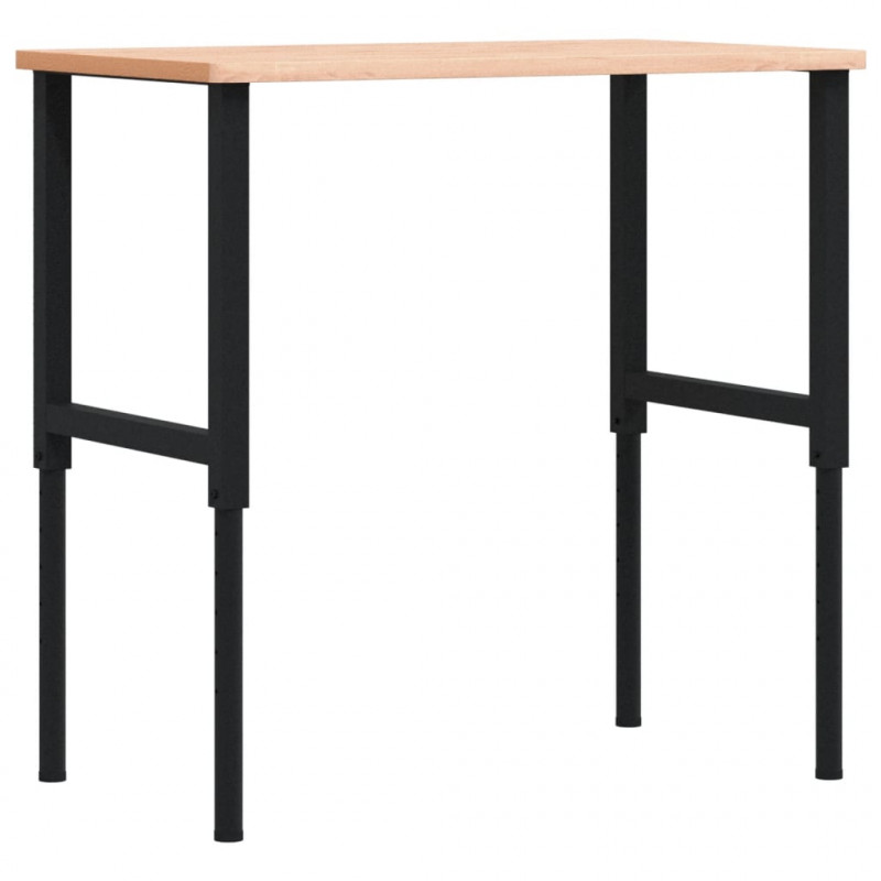 Stolik roboczy, 100x60x(71,5-98) cm, prostokątny, drewno bukowe