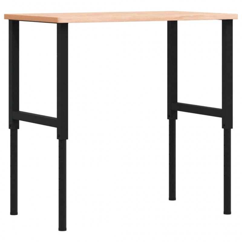 Stolik roboczy, 100x60x(71,5-98) cm, prostokątny, drewno bukowe