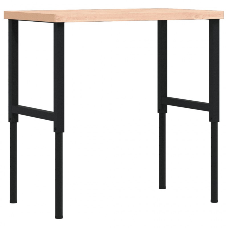 Stolik roboczy, 100x60x(73-99,5) cm, prostokątny, drewno bukowe