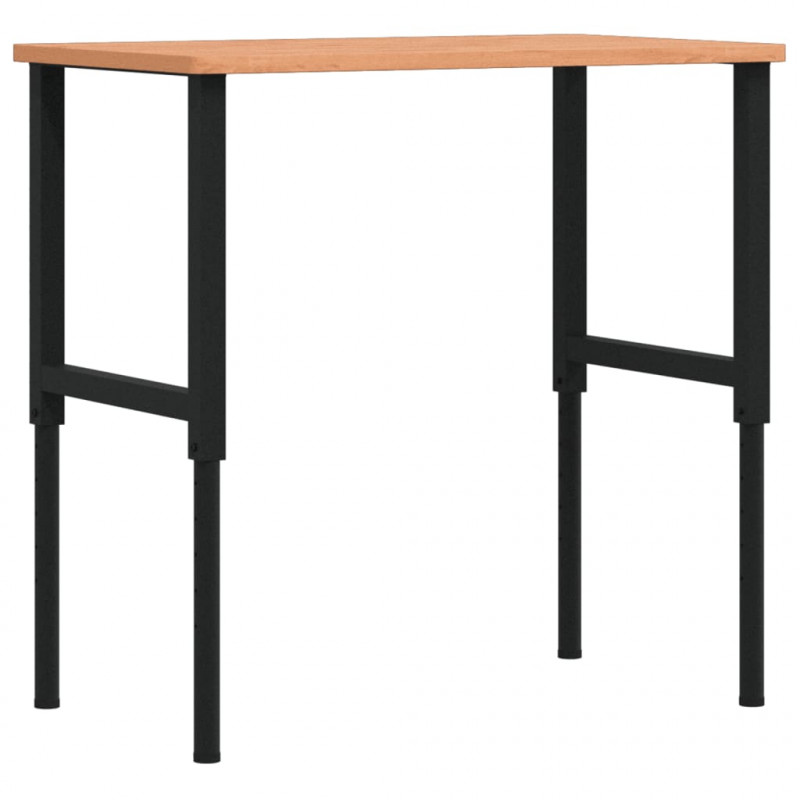 Stolik roboczy, 100x60x(71,5-98) cm, prostokątny, drewno bukowe