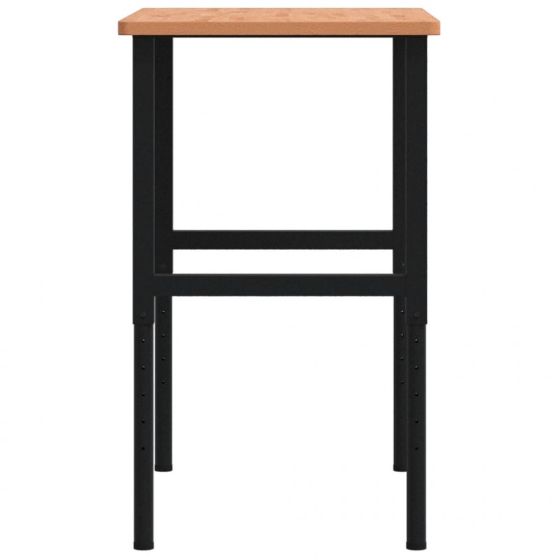 Stolik roboczy, 100x60x(71,5-98) cm, prostokątny, drewno bukowe