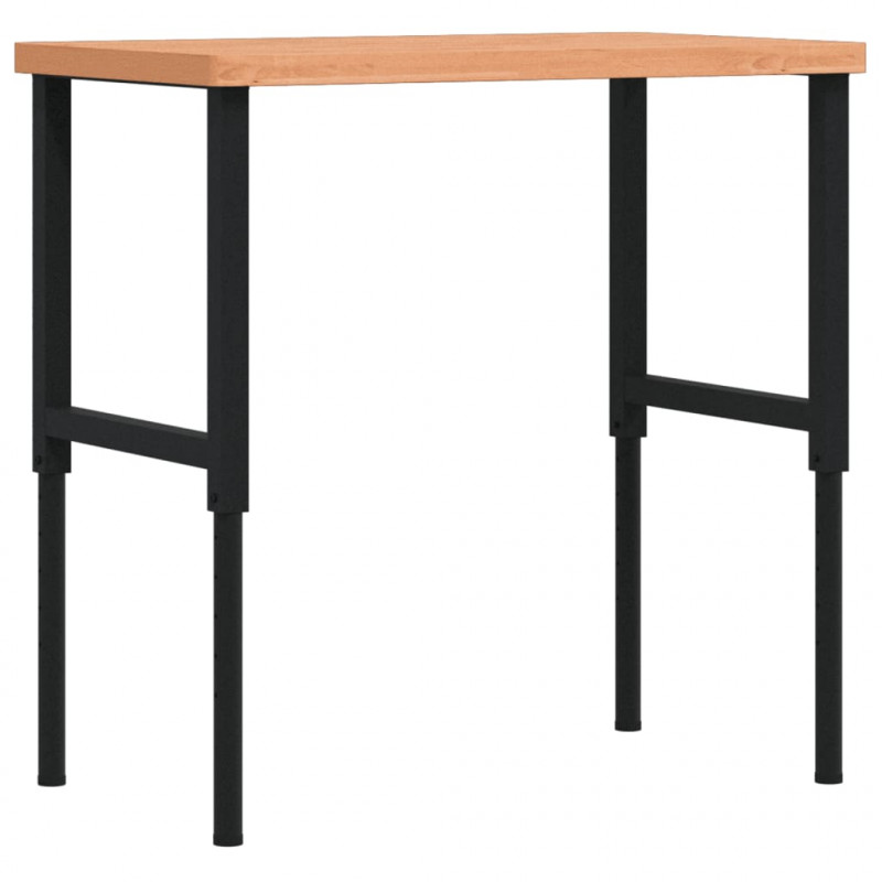 Stolik roboczy, 100x60x(73-99,5) cm, prostokątny, drewno bukowe