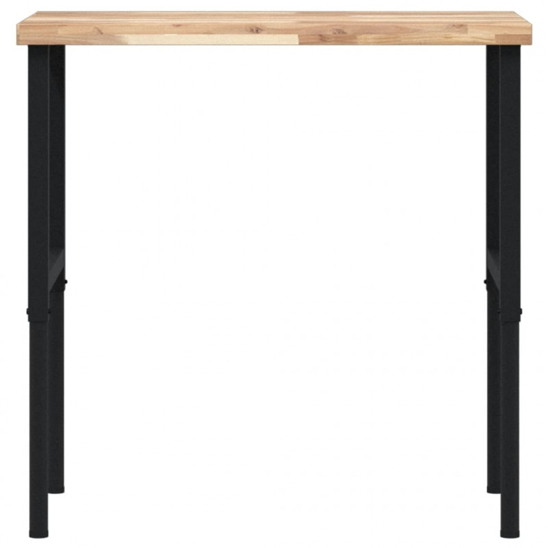 Stolik roboczy, 100x60x(73-99,5) cm, prostokątny, akacjowy
