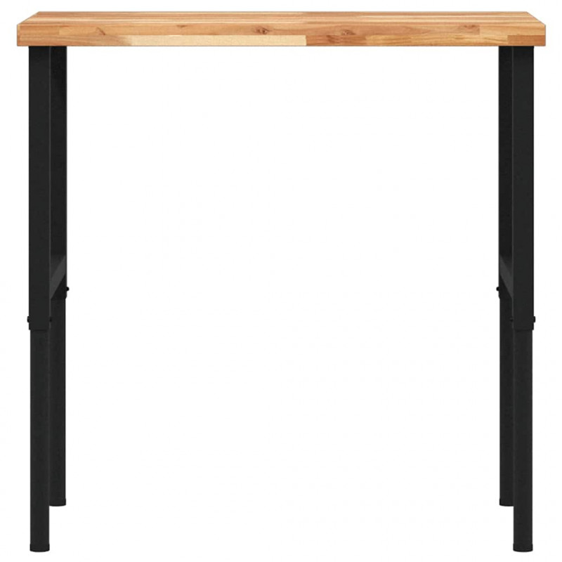 Stolik roboczy, 100x60x(73-99,5) cm, prostokątny, akacjowy