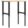 Stolik roboczy, 80x60x(71,5-98) cm, drewno dębowe