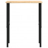 Stolik roboczy, 80x60x(71,5-98) cm, drewno dębowe