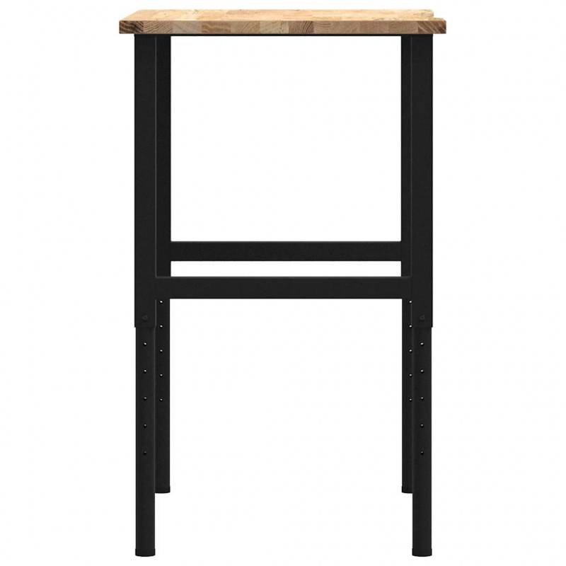 Stolik roboczy, 80x60x(71,5-98) cm, drewno dębowe