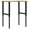 Stolik roboczy, 80x60x(71,5-98) cm, drewno dębowe