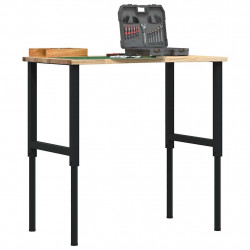 Stolik roboczy, 100x60x(71,5-98) cm, drewno dębowe