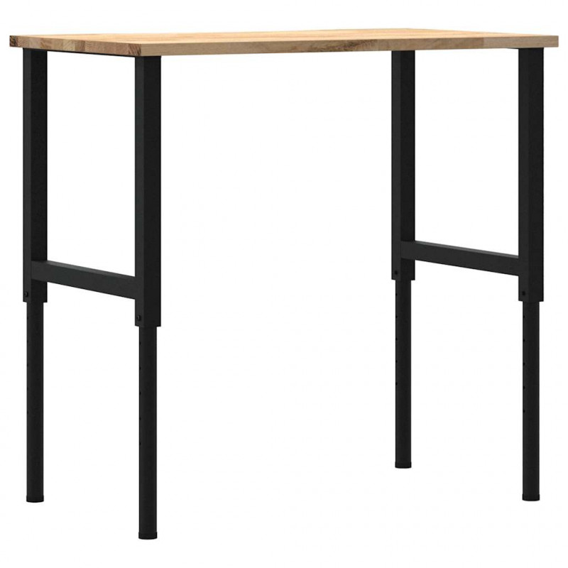 Stolik roboczy, 100x60x(71,5-98) cm, drewno dębowe