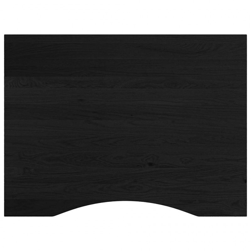 Stolik roboczy, ciemny brąz, 80x60x(71,5-98) cm, drewno dębowe