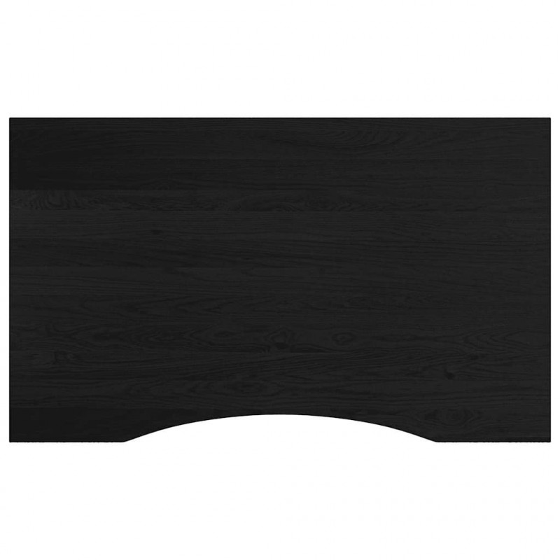 Stolik roboczy, ciemny brąz, 100x60x(71,5-98) cm, drewno dębowe