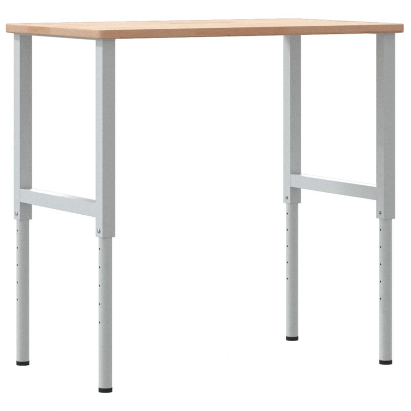 Stolik roboczy, 100x60x(71,5-98) cm, drewno dębowe, prostokątny