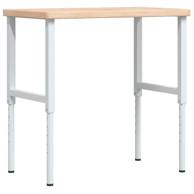 Stolik roboczy, 100x60x(73-99,5) cm, drewno dębowe, prostokątny