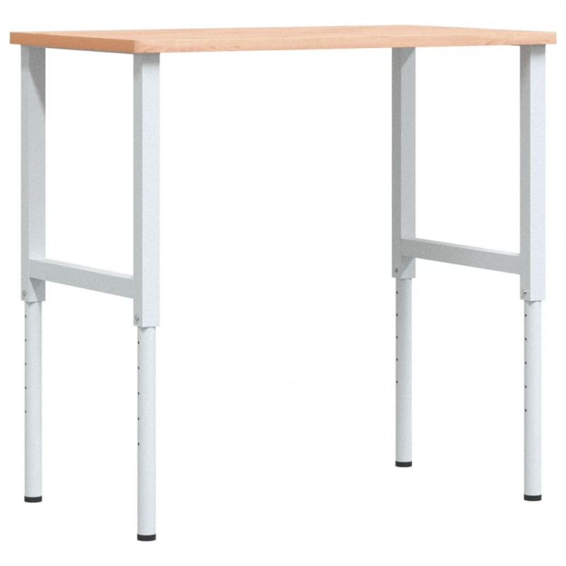 Stolik roboczy, 100x60x(71,5-98) cm, prostokątny, drewno bukowe