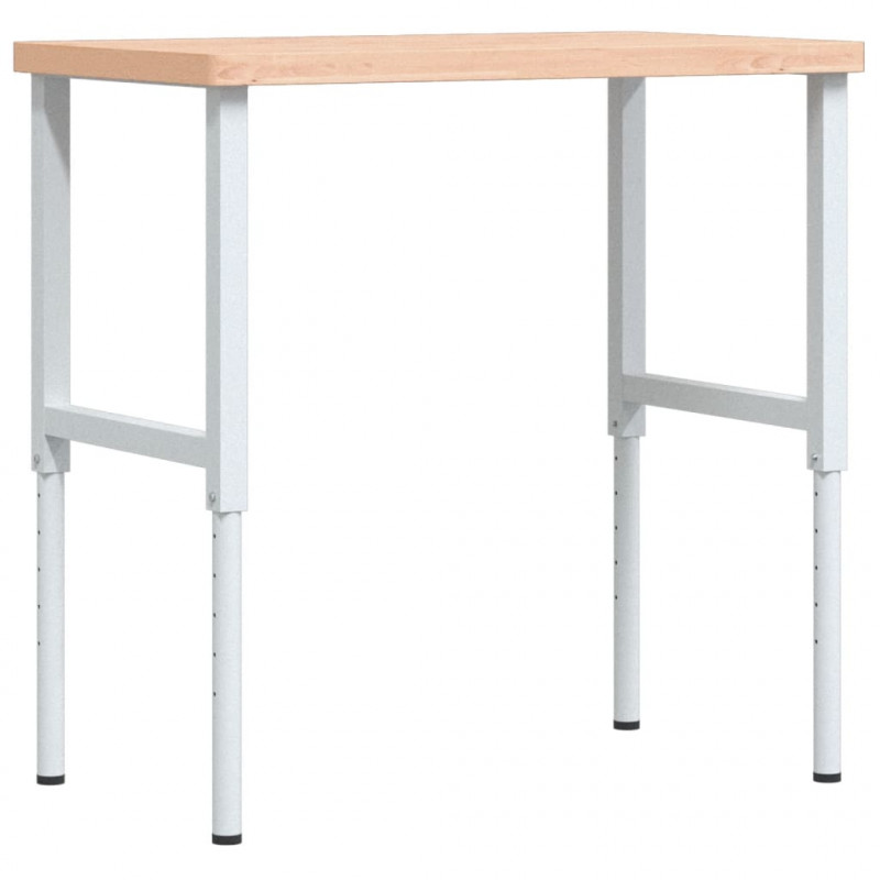 Stolik roboczy, 100x60x(73-99,5) cm, prostokątny, drewno bukowe