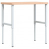 Stolik roboczy, 100x60x(73-99,5) cm, prostokątny, drewno bukowe