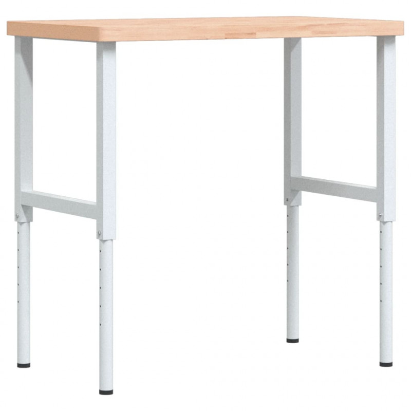 Stolik roboczy, 100x60x(73-99,5) cm, prostokątny, drewno bukowe