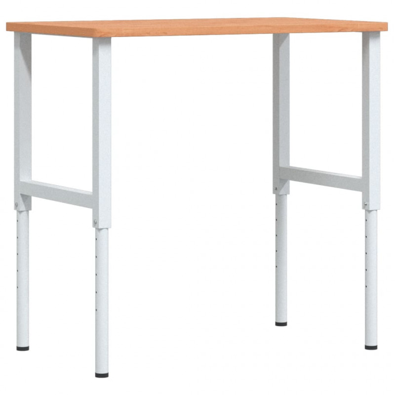 Stolik roboczy, 100x60x(71,5-98) cm, prostokątny, drewno bukowe