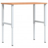 Stolik roboczy, 100x60x(71,5-98) cm, prostokątny, drewno bukowe