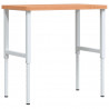 Stolik roboczy, 100x60x(73-99,5) cm, prostokątny, drewno bukowe